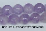 CNA405 15.5 inches 16mm round natural lavender amethyst beads