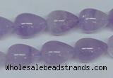 CNA418 15.5 inches 12*16mm teardrop natural lavender amethyst beads