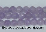 CNA422 15.5 inches 8mm faceted round natural lavender amethyst beads