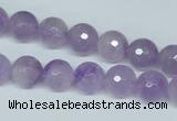 CNA423 15.5 inches 10mm faceted round natural lavender amethyst beads