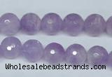 CNA424 15.5 inches 12mm faceted round natural lavender amethyst beads