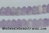 CNA428 6*10mm faceted rondelle natural lavender amethyst beads