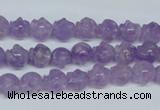 CNA431 15.5 inches 8*8mm skull shape natural lavender amethyst beads