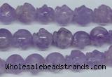 CNA433 15.5 inches 12*12mm skull shape natural lavender amethyst beads