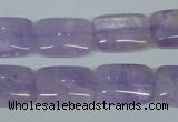 CNA441 15.5 inches 15*20mm rectangle natural lavender amethyst beads