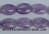 CNA447 15.5 inches 15*20mm oval natural lavender amethyst beads