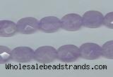 CNA453 15.5 inches 8*12mm faceted oval natural lavender amethyst beads