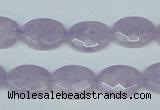 CNA455 15.5 inches 12*16mm faceted oval natural lavender amethyst beads