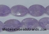 CNA456 15.5 inches 15*20mm faceted oval natural lavender amethyst beads