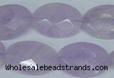 CNA458 15.5 inches 18*25mm faceted oval natural lavender amethyst beads