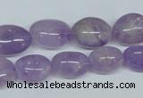 CNA465 15.5 inches 10*14mm nugget natural lavender amethyst beads