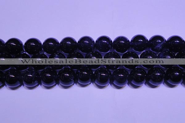 CNA565 15.5 inches 14mm round AA grade natural dark amethyst beads