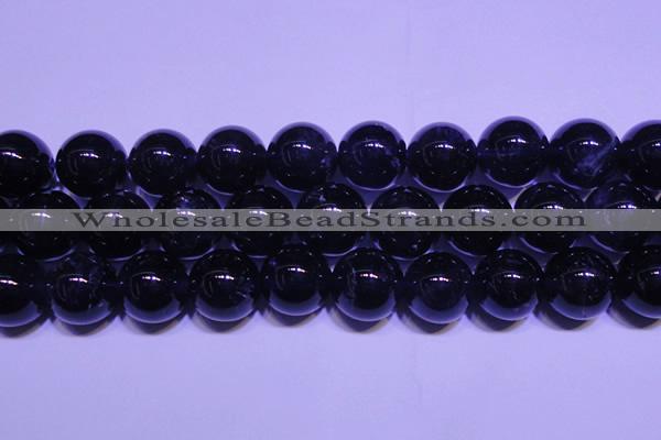 CNA567 15.5 inches 18mm round AA grade natural dark amethyst beads