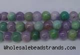 CNA651 15 inches 6mm round lavender amethyst & amazonite beads