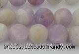 CNA673 15.5 inches 10mm round matte lavender amethyst beads