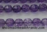 CNA68 15.5 inches 6mm faceted round natural amethyst beads