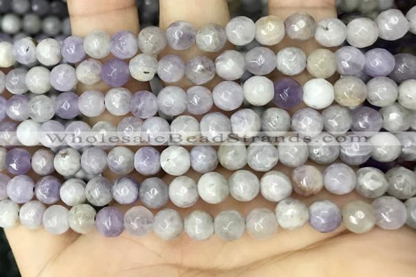 CNA686 15.5 inches 6mm faceted round lavender amethyst beads