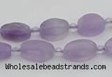 CNA721 15.5 inches 8*12mm oval amethyst gemstone beads wholesale