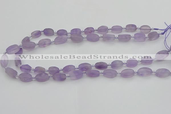 CNA721 15.5 inches 8*12mm oval amethyst gemstone beads wholesale