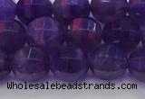 CNA753 15.5 inches 10mm faceted round natural amethyst beads