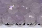 CNA790 15.5 inches 8mmm faceted round lavender amethyst beads