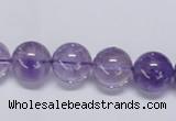 CNA803 15.5 inches 10mm round natural light amethyst beads