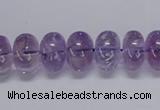 CNA810 15.5 inches 8*12mm rondelle natural light amethyst beads