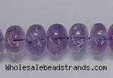 CNA811 15.5 inches 10*14mm rondelle natural light amethyst beads