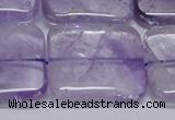 CNA848 15.5 inches 35mm square natural light amethyst beads