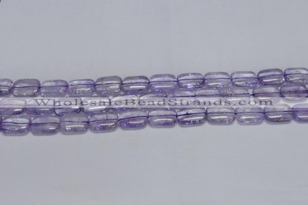 CNA850 15.5 inches 10*14mm rectangle natural light amethyst beads