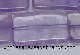 CNA857 15.5 inches 30*40mm rectangle natural light amethyst beads