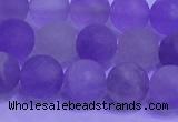 CNA913 15.5 inches 10mm round matte amethyst gemstone beads