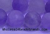 CNA916 15.5 inches 16mm round matte amethyst gemstone beads