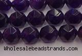 CNA937 15.5 inches 8mm faceted nuggets amethyst gemstone beads