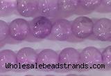 CNA950 15.5 inches 4mm round natural lavender amethyst beads