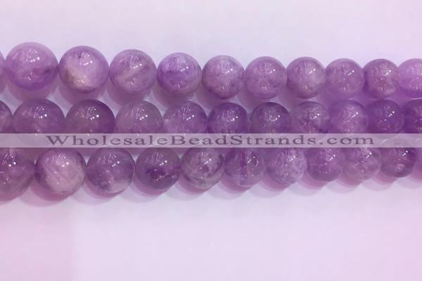 CNA957 15.5 inches 14mm round natural lavender amethyst beads