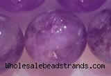 CNA960 15.5 inches 20mm round natural lavender amethyst beads