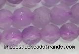 CNA962 15.5 inches 4mm faceted round natural lavender amethyst beads