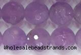 CNA964 15.5 inches 8mm faceted round natural lavender amethyst beads