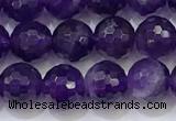 CNA991 15.5 inches 6mmm faceted round amethyst beads wholesale