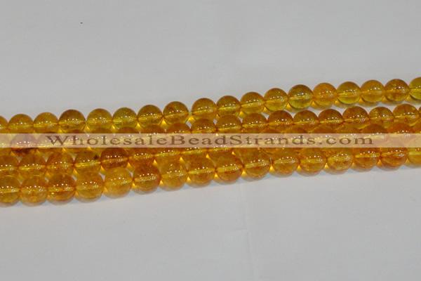 CNC403 15.5 inches 10mm round dyed natural white crystal beads