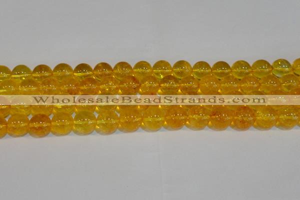 CNC405 15.5 inches 14mm round dyed natural white crystal beads