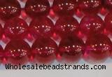 CNC413 15.5 inches 10mm round dyed natural white crystal beads