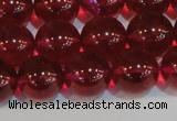 CNC414 15.5 inches 12mm round dyed natural white crystal beads