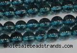 CNC420 15.5 inches 4mm round dyed natural white crystal beads