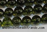 CNC432 15.5 inches 8mm round dyed natural white crystal beads