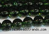 CNC442 15.5 inches 8mm round dyed natural white crystal beads