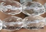 CNC722 15.5 inches 8*12mm faceted rice white crystal beads