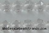 CNC88 15.5 inches 6mm faceted round natural white crystal beads