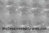 CNC89 15.5 inches 8mm faceted round natural white crystal beads